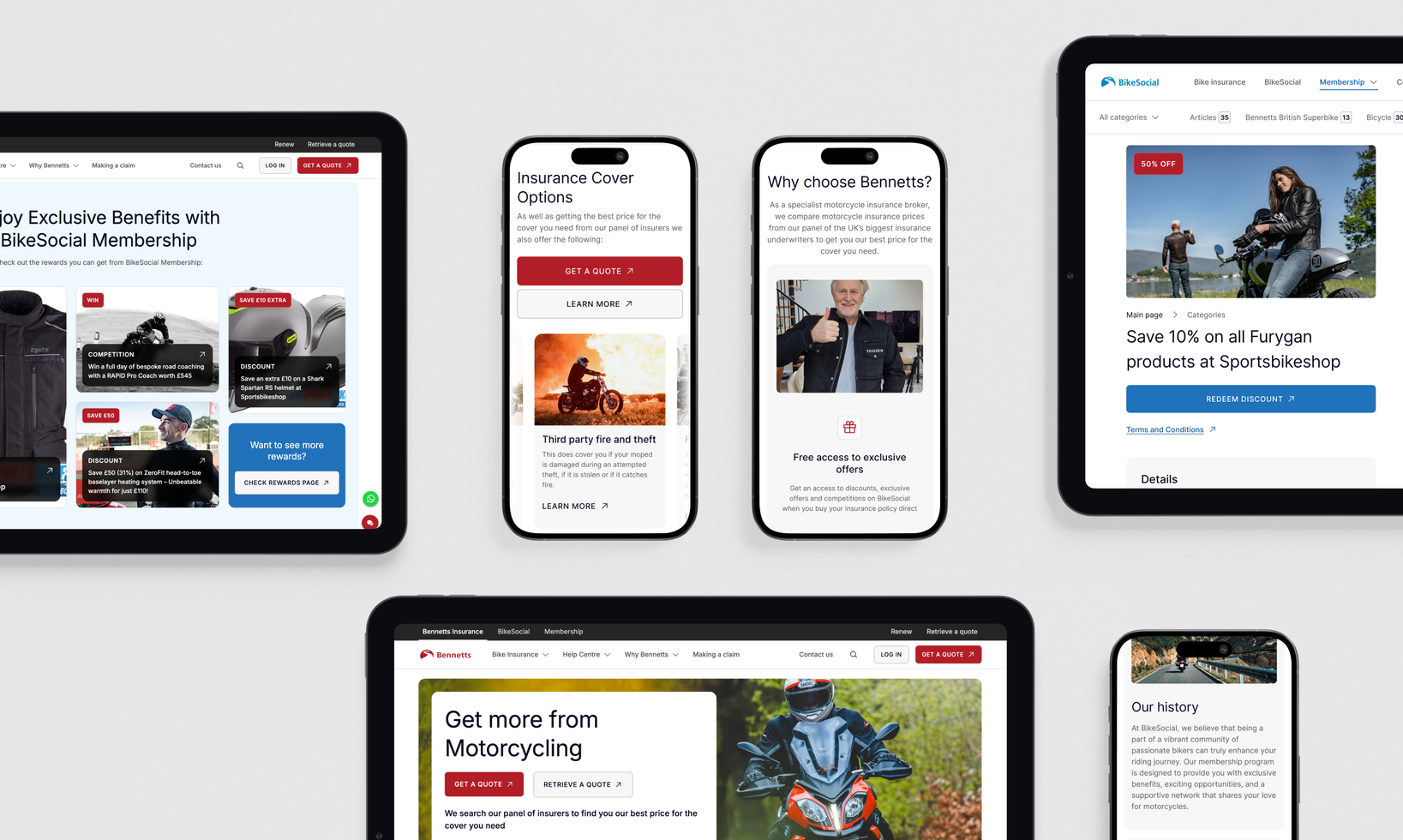 Revolutionizing Bennetts across three websites