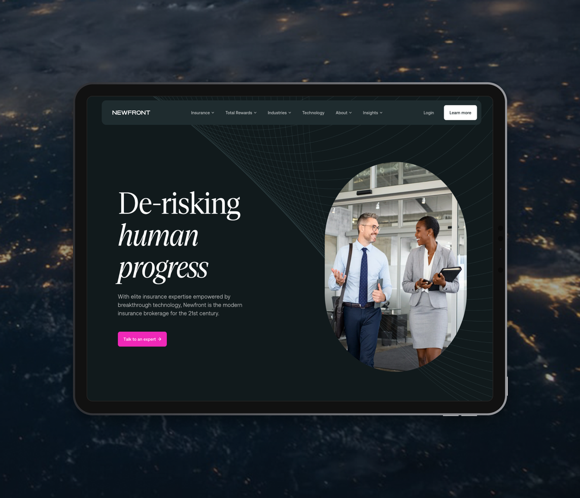 Decoupling Newfront's website for marketing efficiency