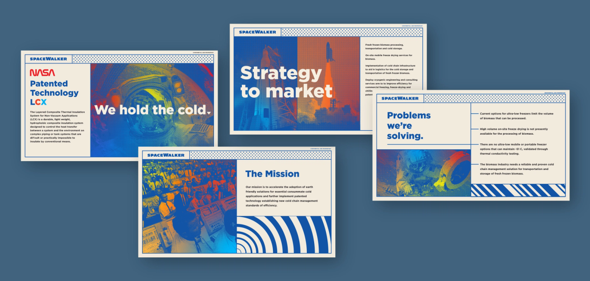 SpaceWalker investor deck spreads