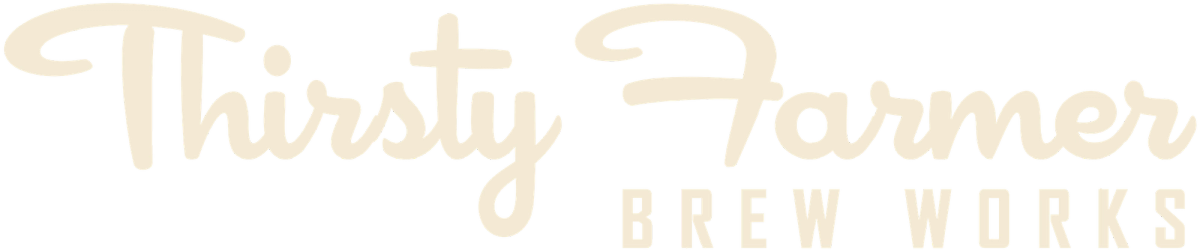 Thirsty Farmer Brew Works script wordmark