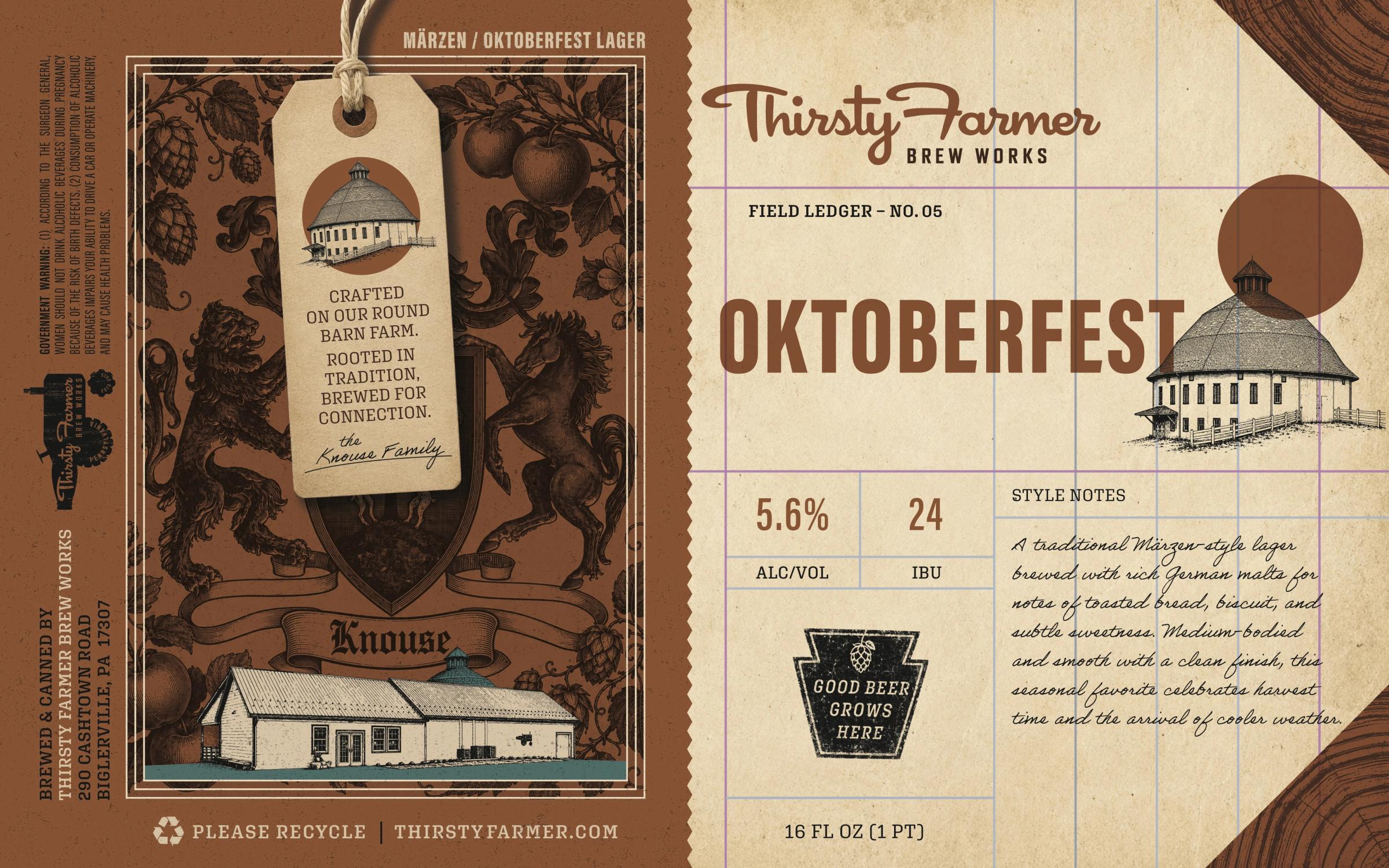 Oktoberfest, Apple Graff, NEIPA, Hefeweizen, Amber Lager, each shown as a slice of the same frame