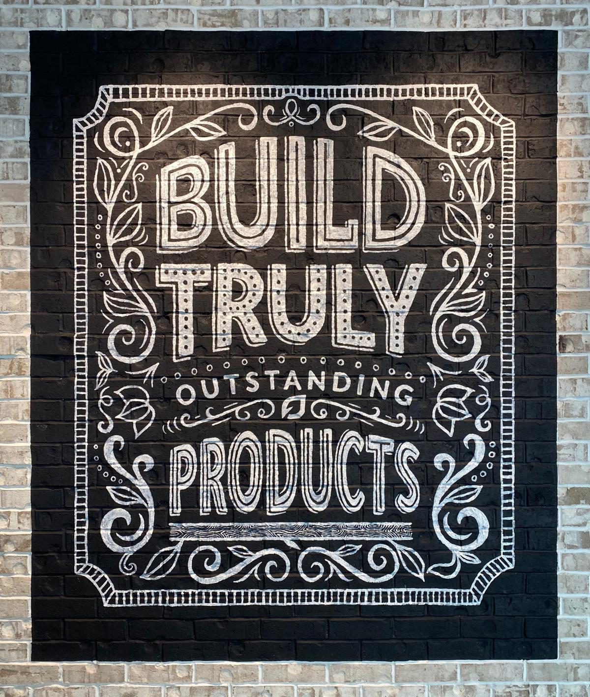 LendingTree headquarters mural Build Truly Outstanding Products