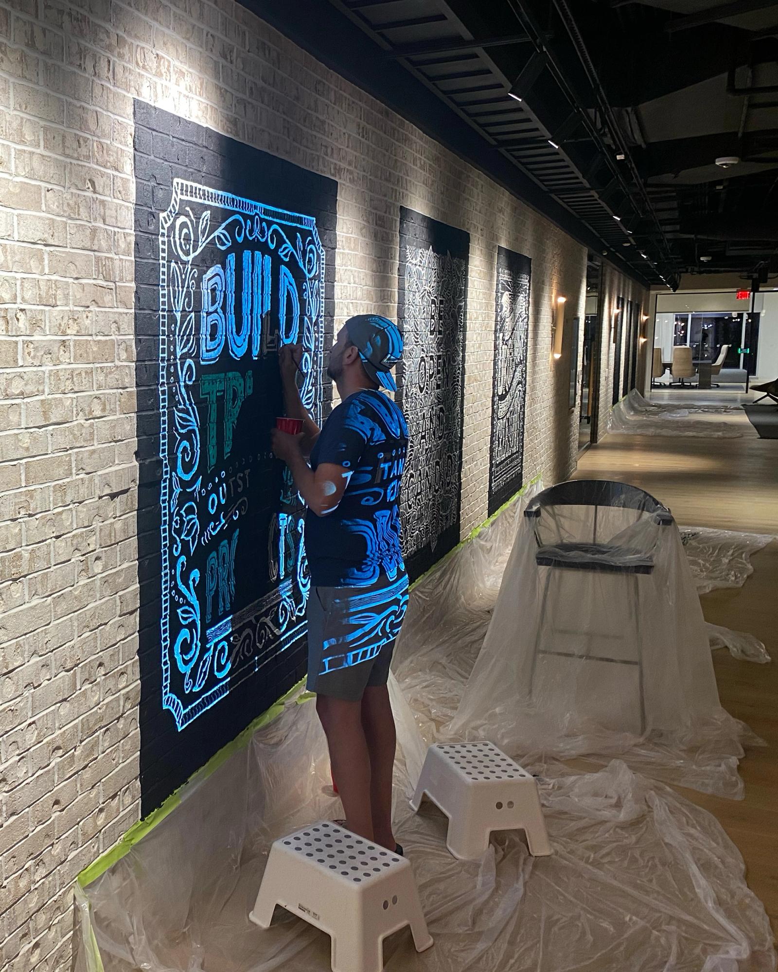 LendingTree headquarters mural