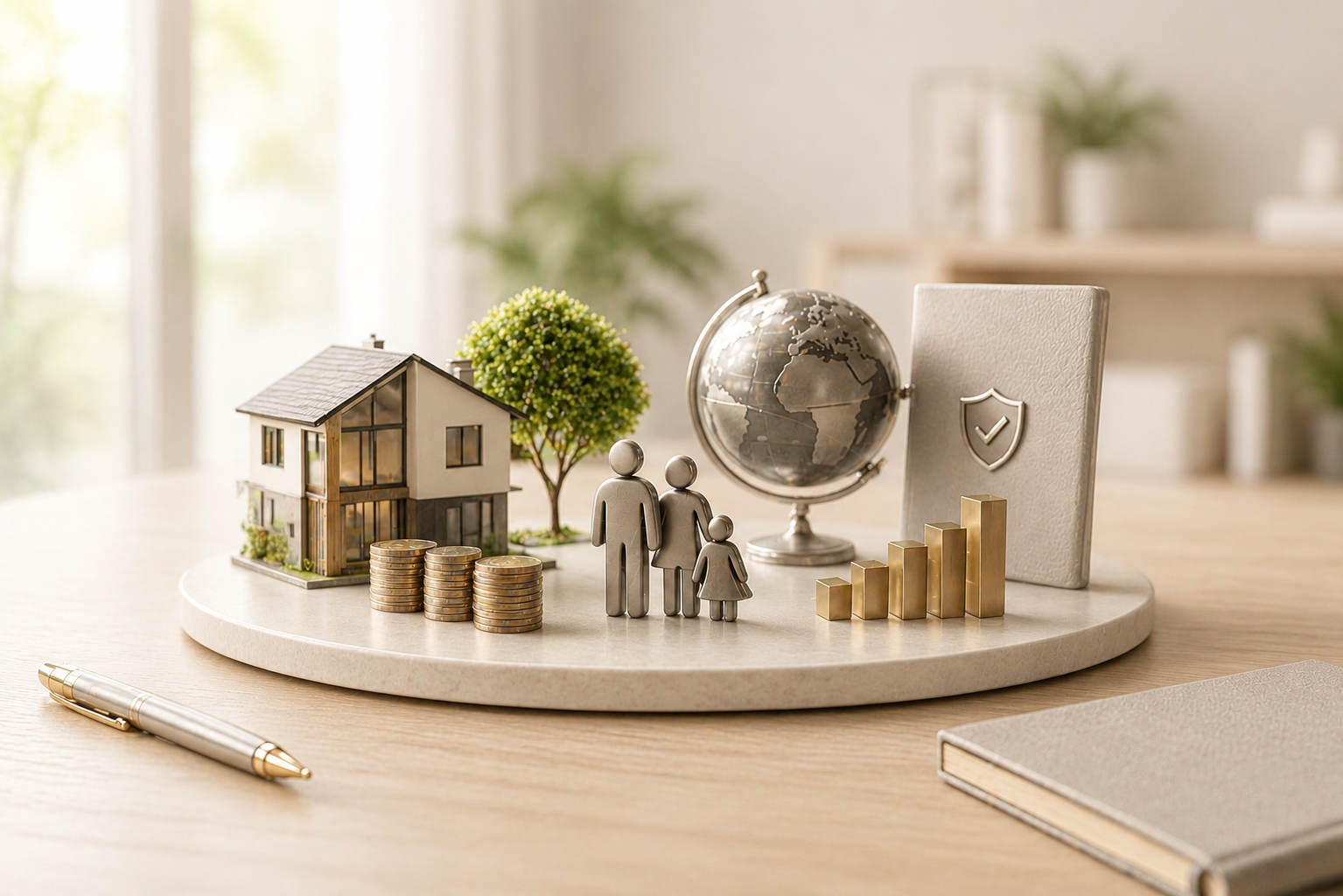Wealth Management e gestione patrimoniale familiare con casa, risparmi, protezione del patrimonio e passaggio generazionale