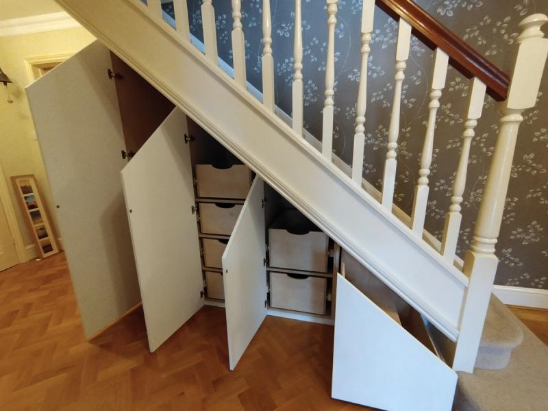 Custom understairs cupboard solution