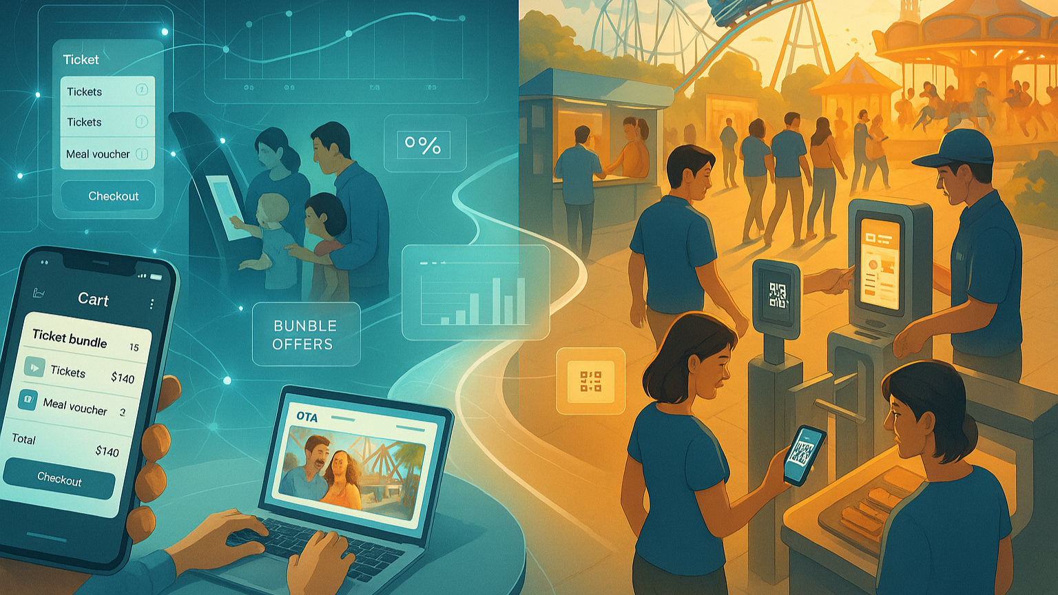 Cover image for Ticketing reimagined: Omnichannel, self-service, and OTA power as a springboard for increased revenue