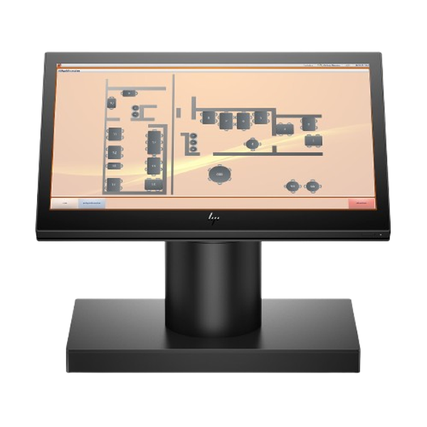 a computer monitor with a map on the screen