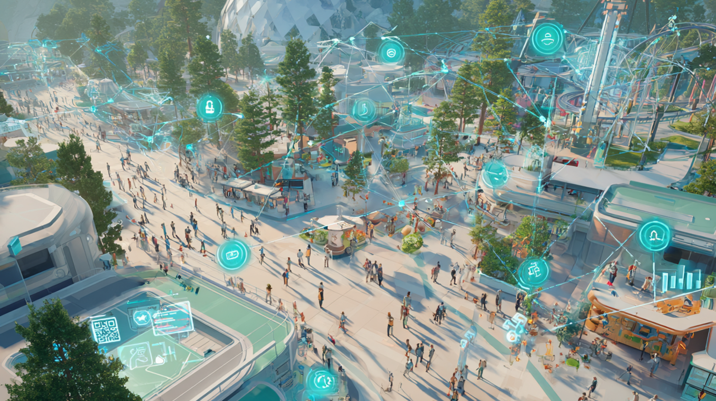Cover image for Understanding visitor flows: how amusement parks use smart technology to optimise the visitor experience, efficiency and revenue.