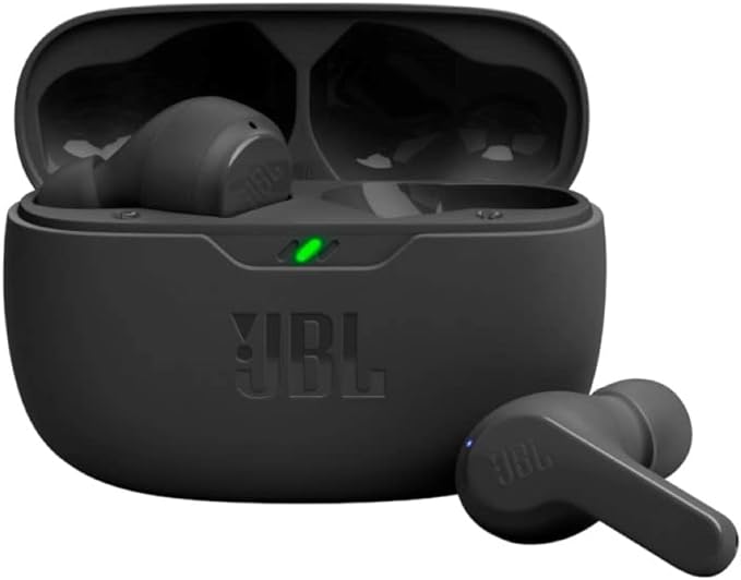 JBL Vibe Beam Wireless Headphones with Deep Bass Sound, Bluetooth 5.2, Water and Dust Resistant
