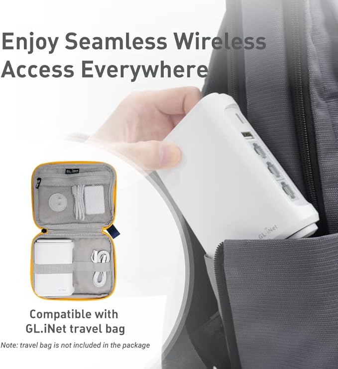 GL.iNet GL-SFT1200 (Opal) Portable WiFi Travel Router, Mini VPN Wireless - View 3