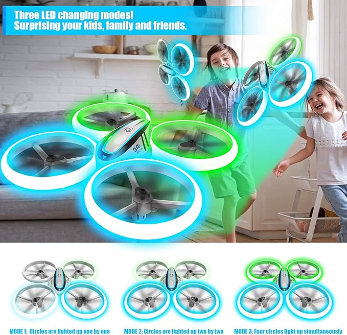 Kids Drones, RC Drone with Altitude Hold and Headless Mode - View 3