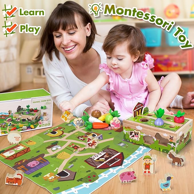 Wooden Montessori Sensory Toys for Toddlers - View 3