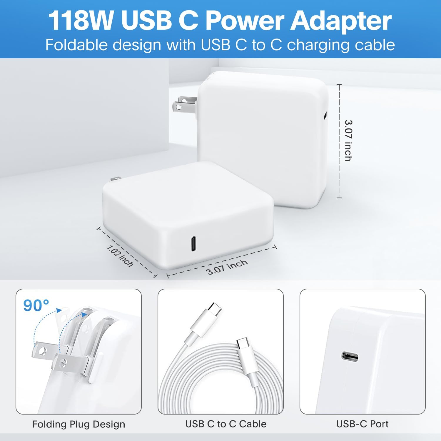 MacBook Pro Charger - 118W USB-C Charger