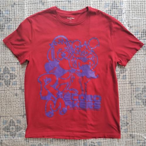 Record Makers T-shirt - Red/Purple [M]