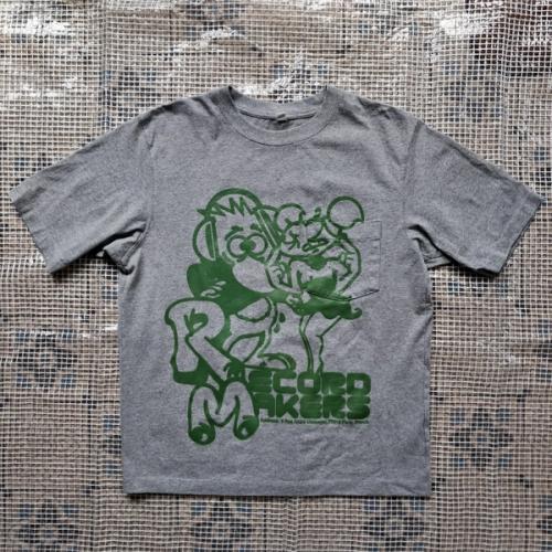 Record Makers T-shirt - Grey/Green [S]