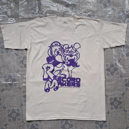 Record Makers T-shirt - Cream/Purple [XXL]