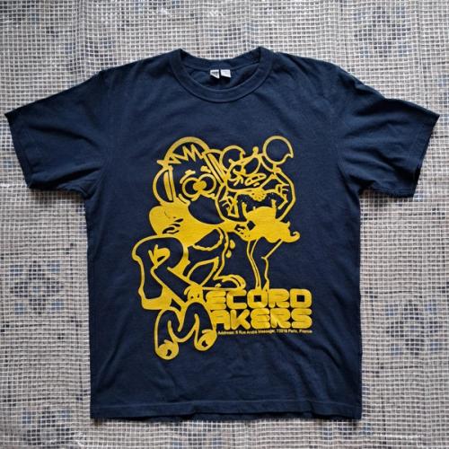 Record Makers T-shirt - Midnight Blue/Yellow [M]