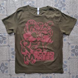 Record Makers T-shirt - Khaki/Brick red [S]