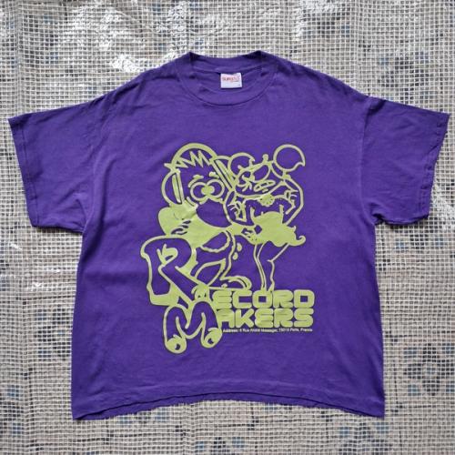Record Makers T-shirt - Purple/Green [XL]