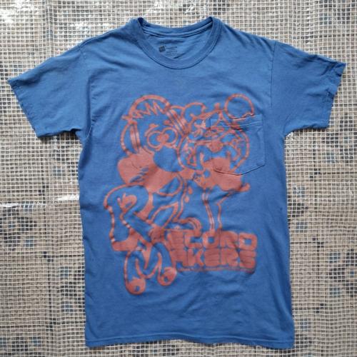 Record Makers T-shirt - Blue/Brick red [S]