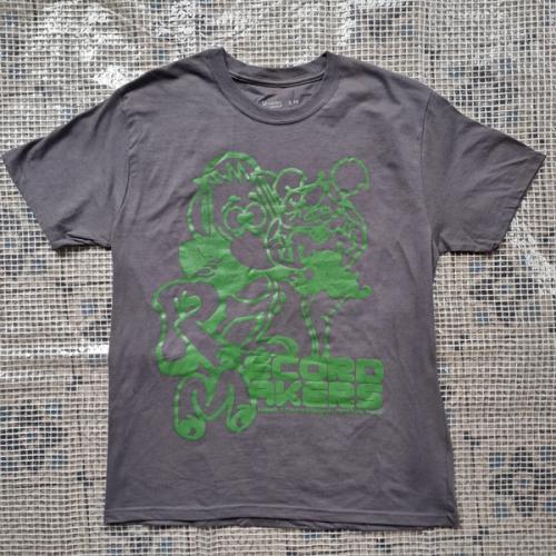 Record Makers T-shirt - Grey/Green [XL]