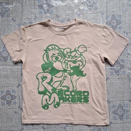 Record Makers T-shirt - Beige/Green [M]