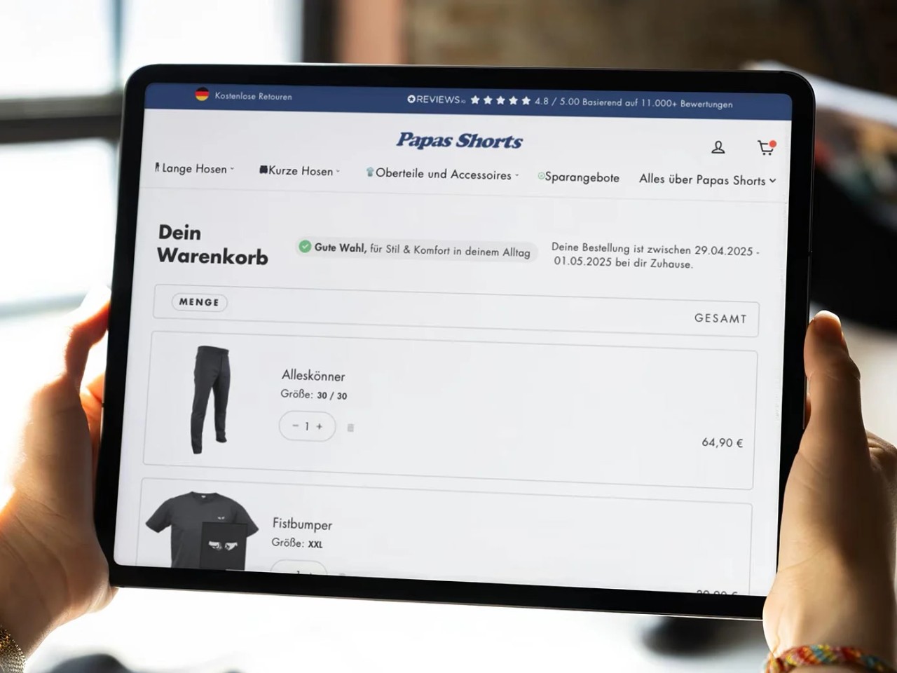 Case Study DTC-Commerce & Shopify-Optimierung | Papas Shorts Solution 2
