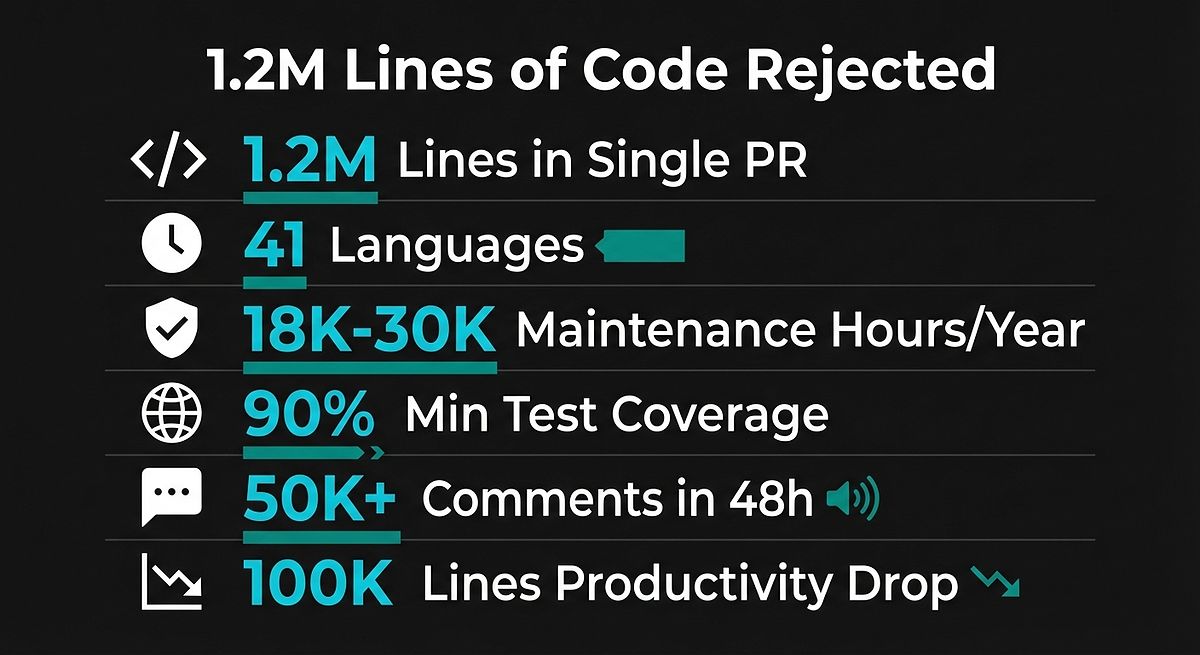 1.2M Lines Rejected: OpenClaw AI Stats