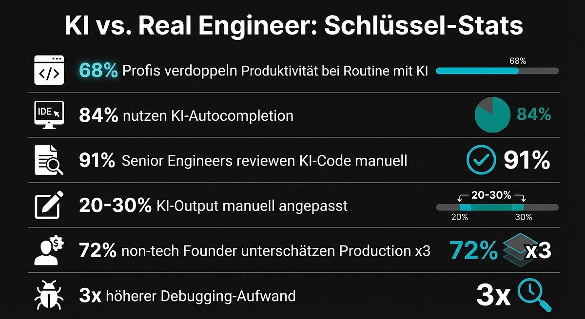 KI vs. Real Engineer: Schlüsselstatistiken