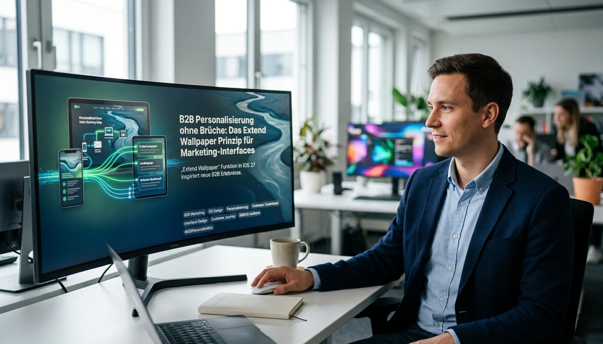 B2B Personalisierung ohne Brüche: Das Extend Wallpaper Prinzip für Marketing-Interfaces - Symbolbild