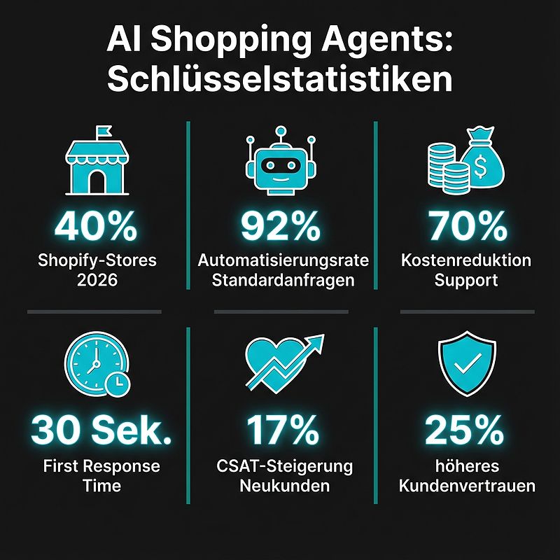 AI Shopping Agents: Schlüsselstatistiken