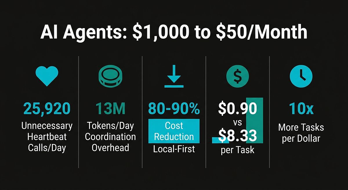 AI Agents: $1,000 to $50/Month Savings