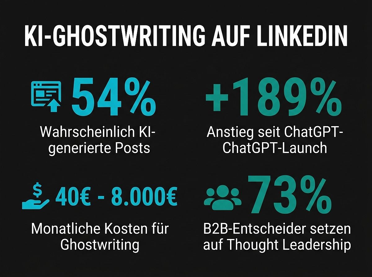 KI-Ghostwriter auf LinkedIn: Die nackten Zahlen