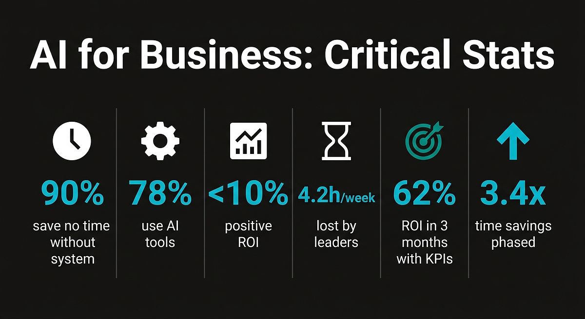 AI Business Setup: Key Stats on ROI & Time Savings