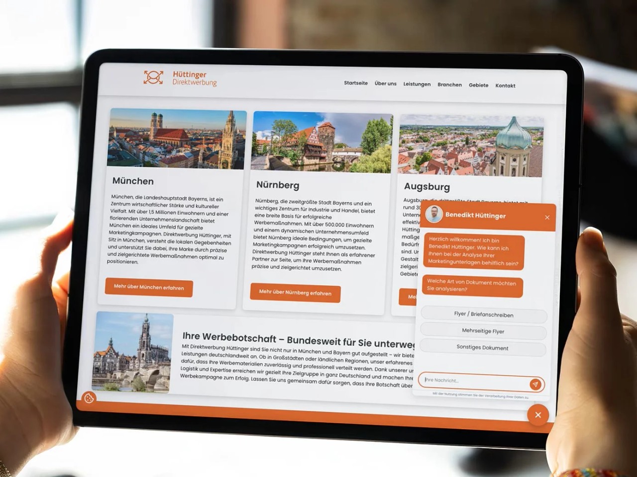 Case Study WordPress Development & AI Integration | Direktwerbung Hüttinger Solution 2