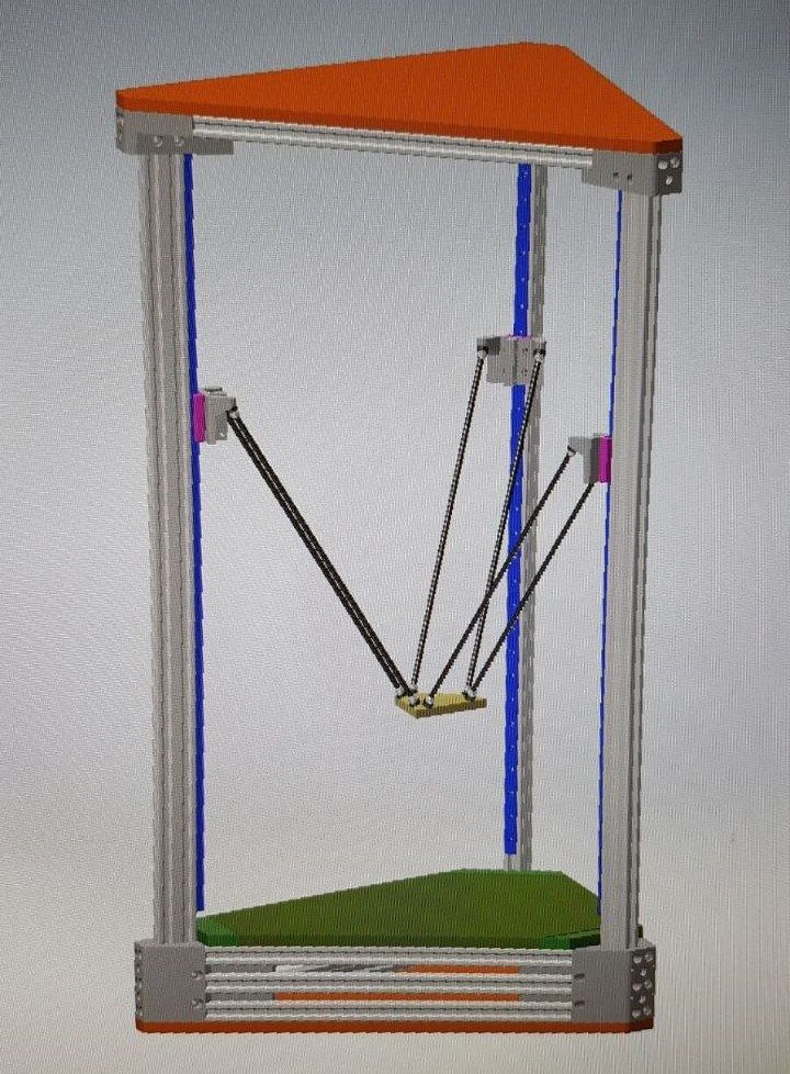 CAD model of printer