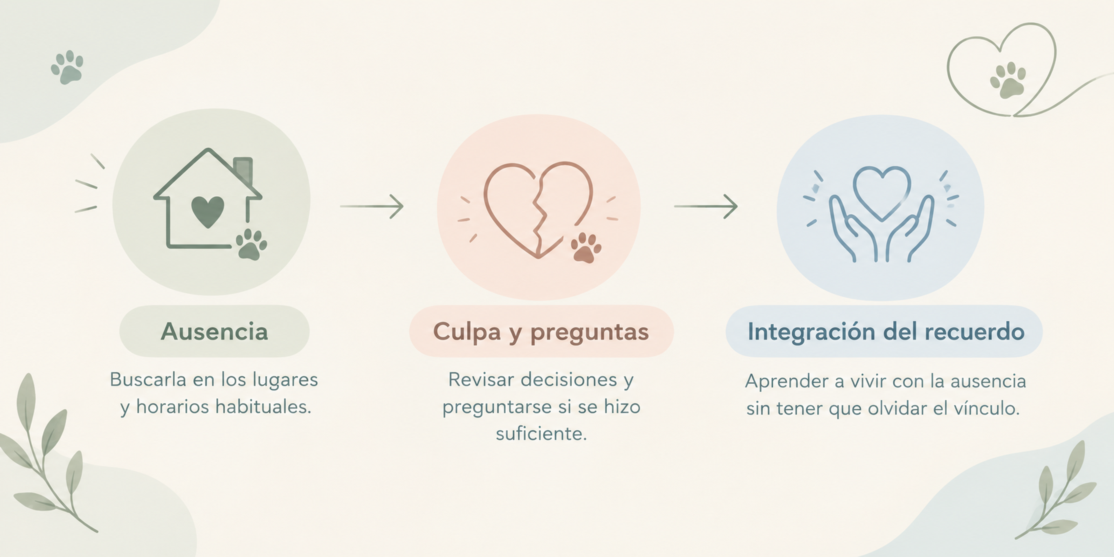 Infografía sobre el duelo por mascotas
