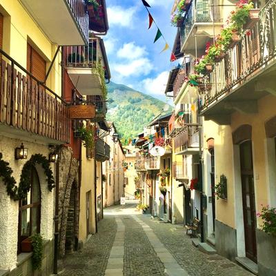 Limone Piemonte village scene 7