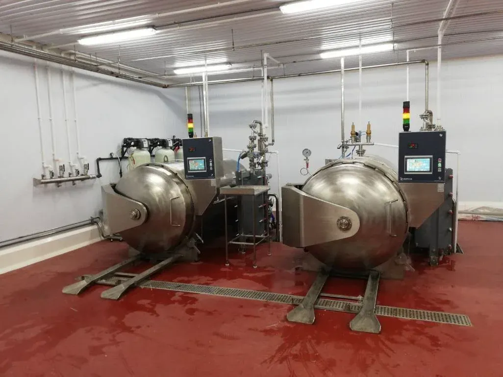 Sterilizing horizontal autoclave for 4 basket