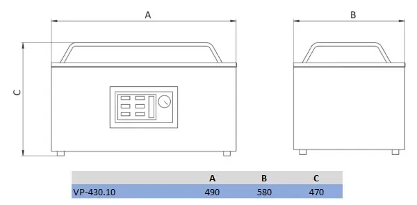Vacuum packer table top AK-RAMON VP-430.20