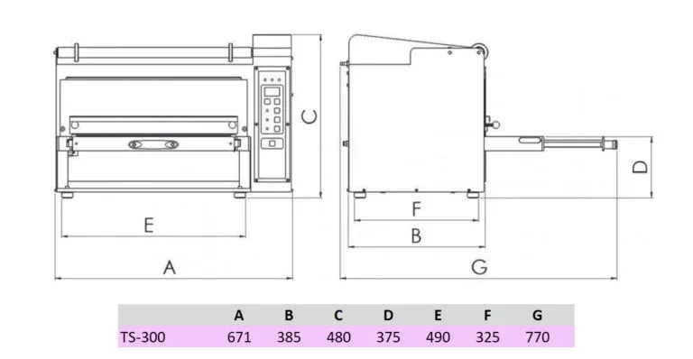 Semi-automatic tray sealer AK-RAMON TS-300