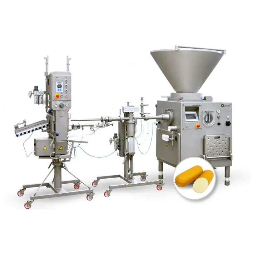 Vacuum FIller KOMPO OPTI 2000-02 Cheese Version+ KOMPO UTD + Fully Auto Double Clipper KN-32