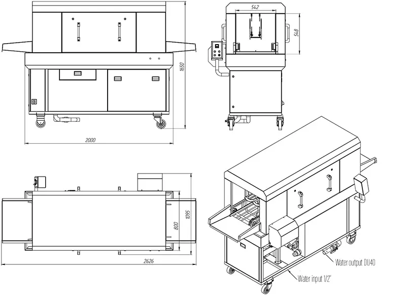 Boxes Tunnel Washer MMY-150