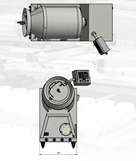 Vacuum tumbler MS-300V