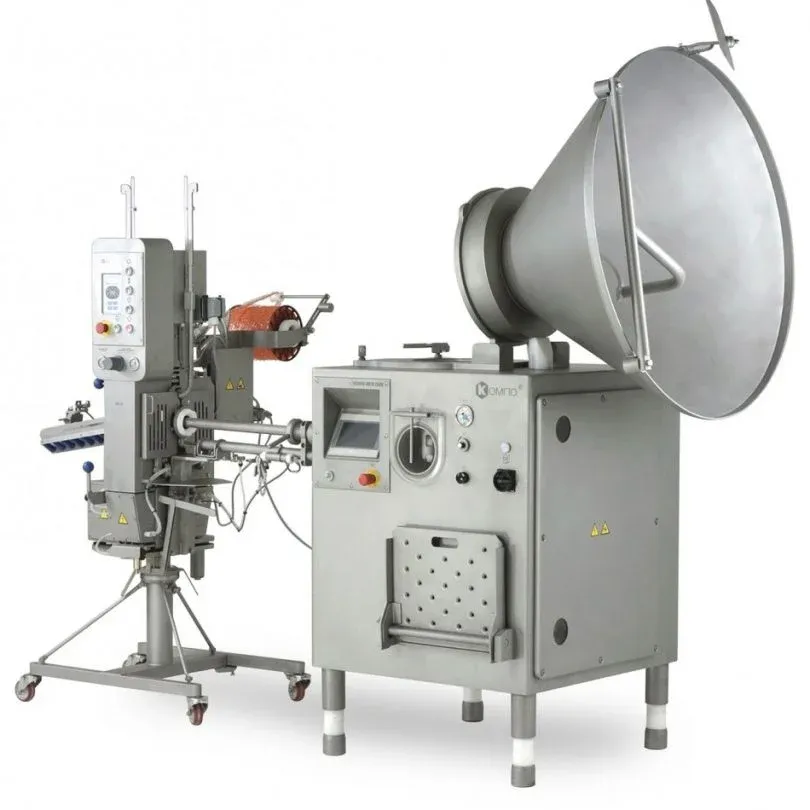 Vacuum FIller KOMPO-OPTI + Fully Auto Double Clipper KN-32