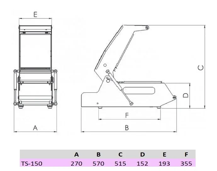 Manual tray sealer AK-RAMON TS-150