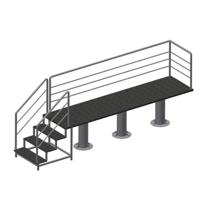 Fixed platforms for post-slaughter processing