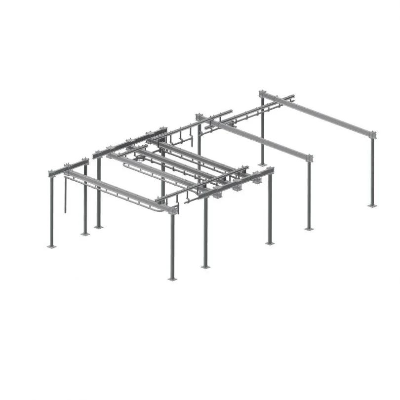 Beef/pork carcass rail systems