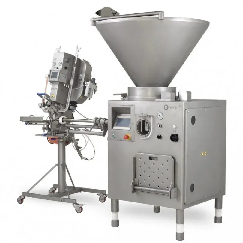 Vacuum FIller KOMPO-OPTI + Semi-Auto Double Clipper KN-201