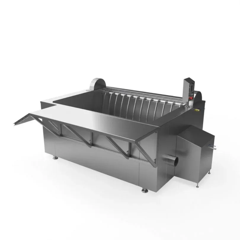 “N” type immersion scalding pan with discharge